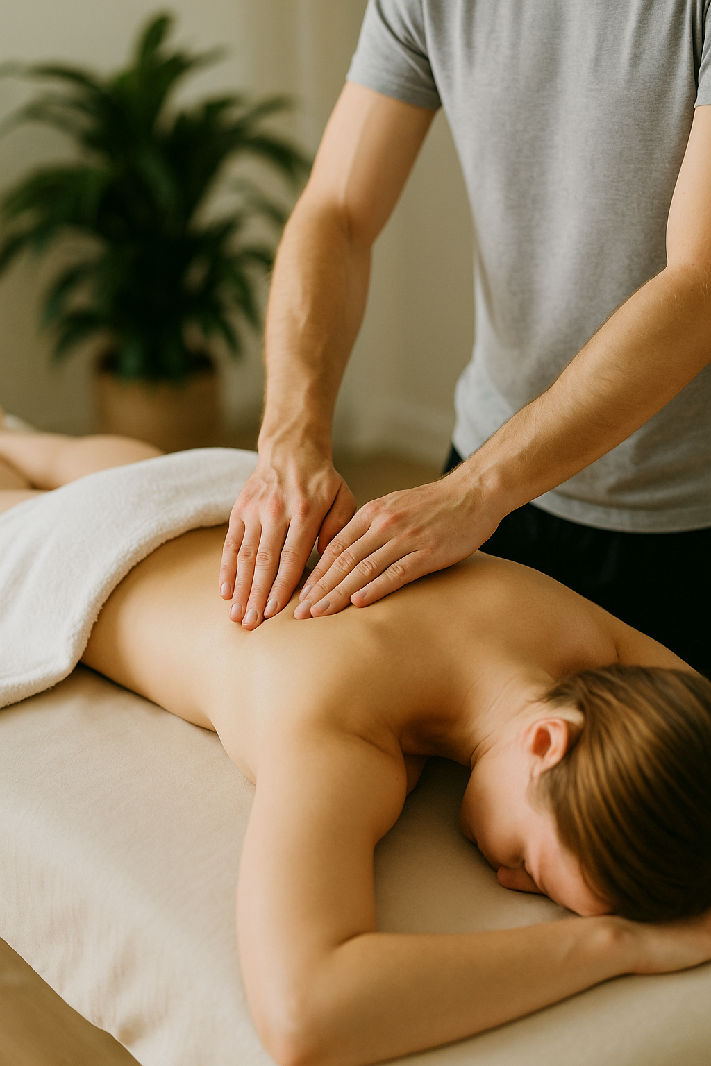 Sportmassage rug ontspanning